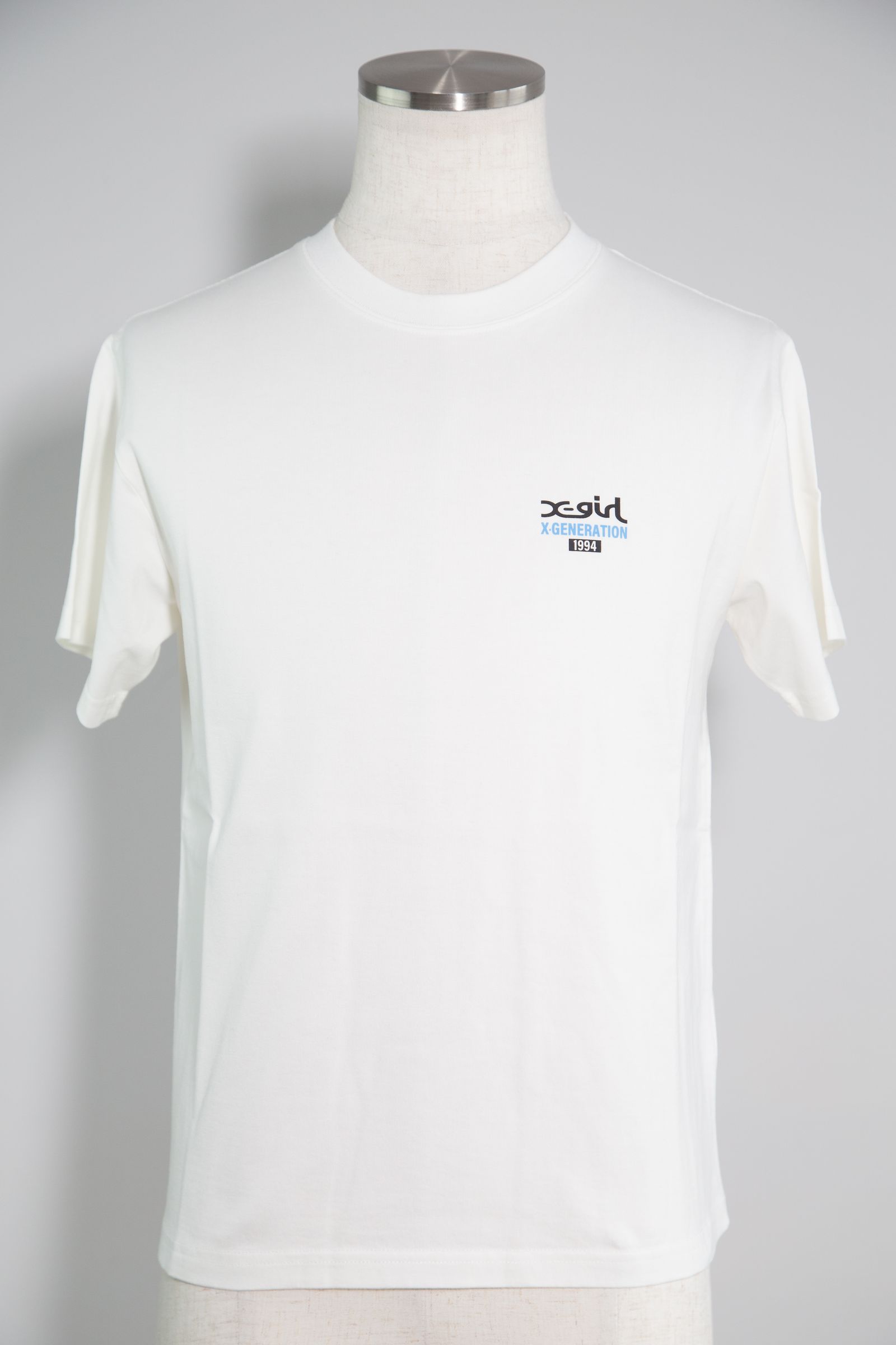 MESSAGE BOX FRAMED FACE S/S TEE / ホワイト
