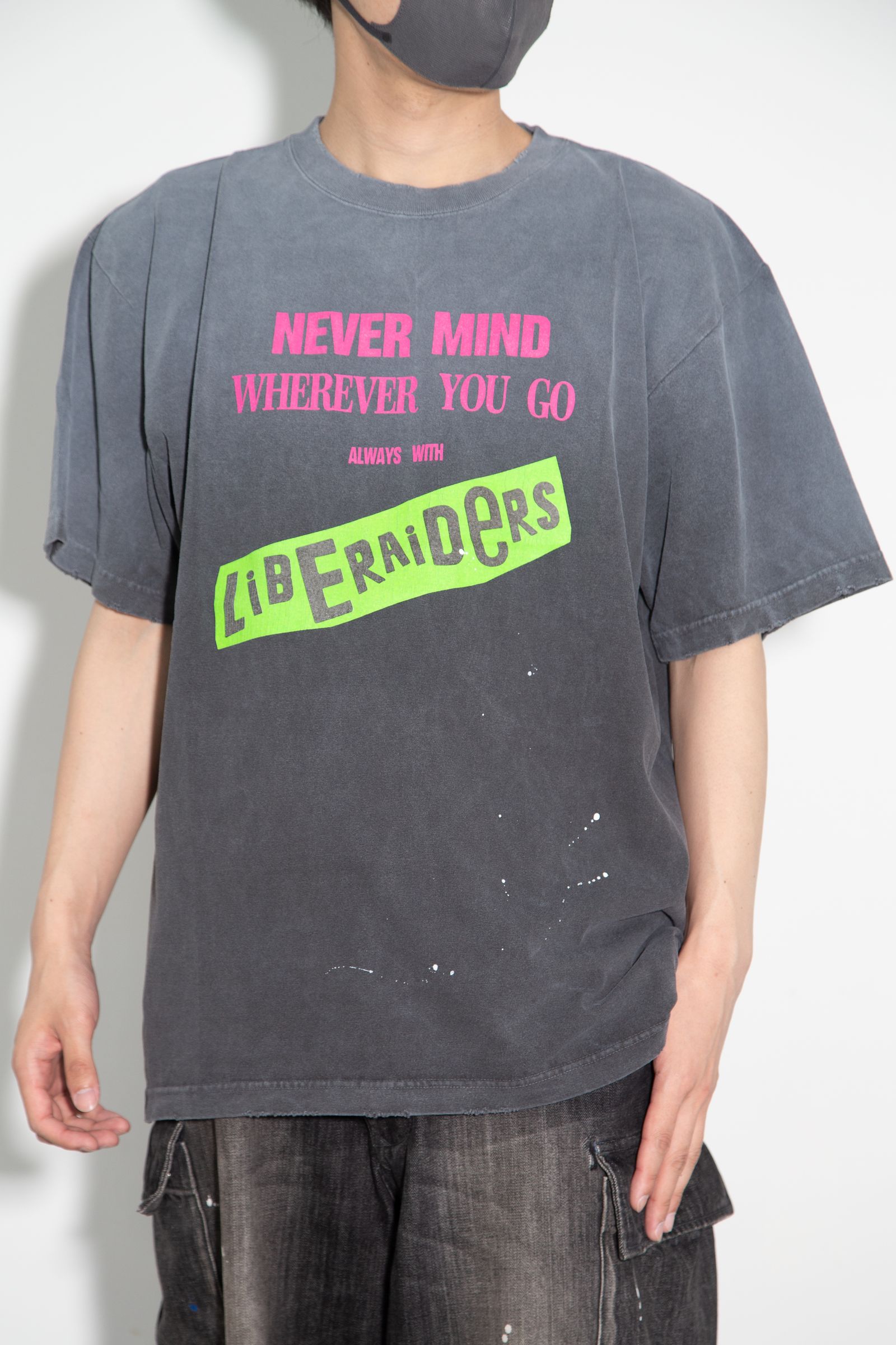 FADED PUNK LOGO TEE / ブラック