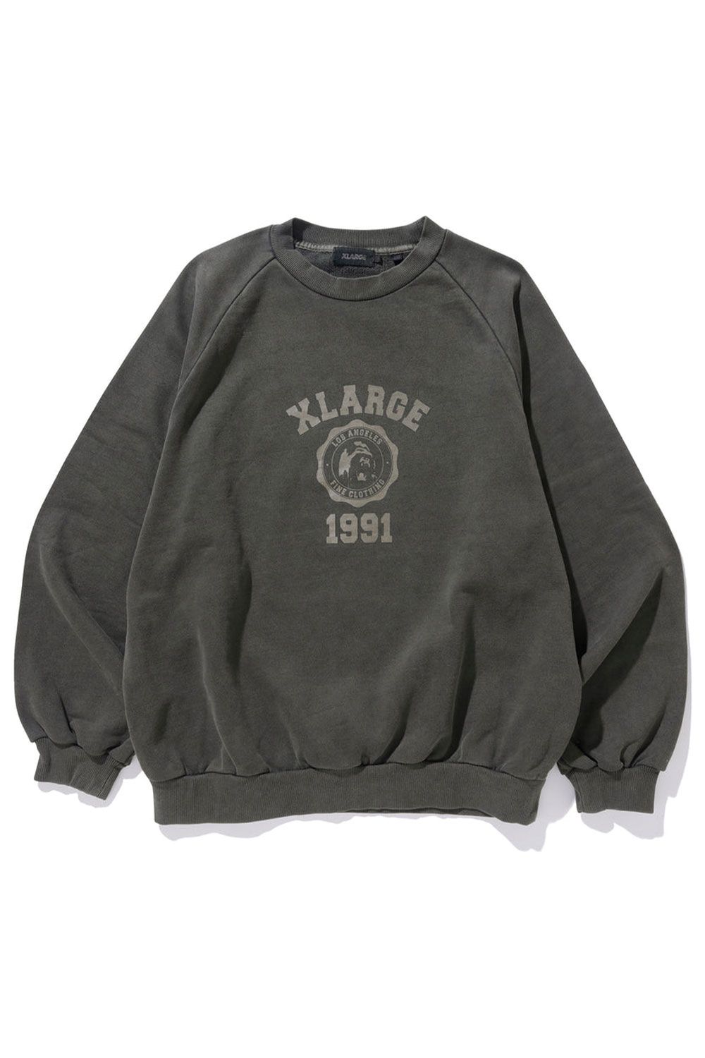 OVERDYE RAGLAN CREWNECK SWEAT / ブラック - S