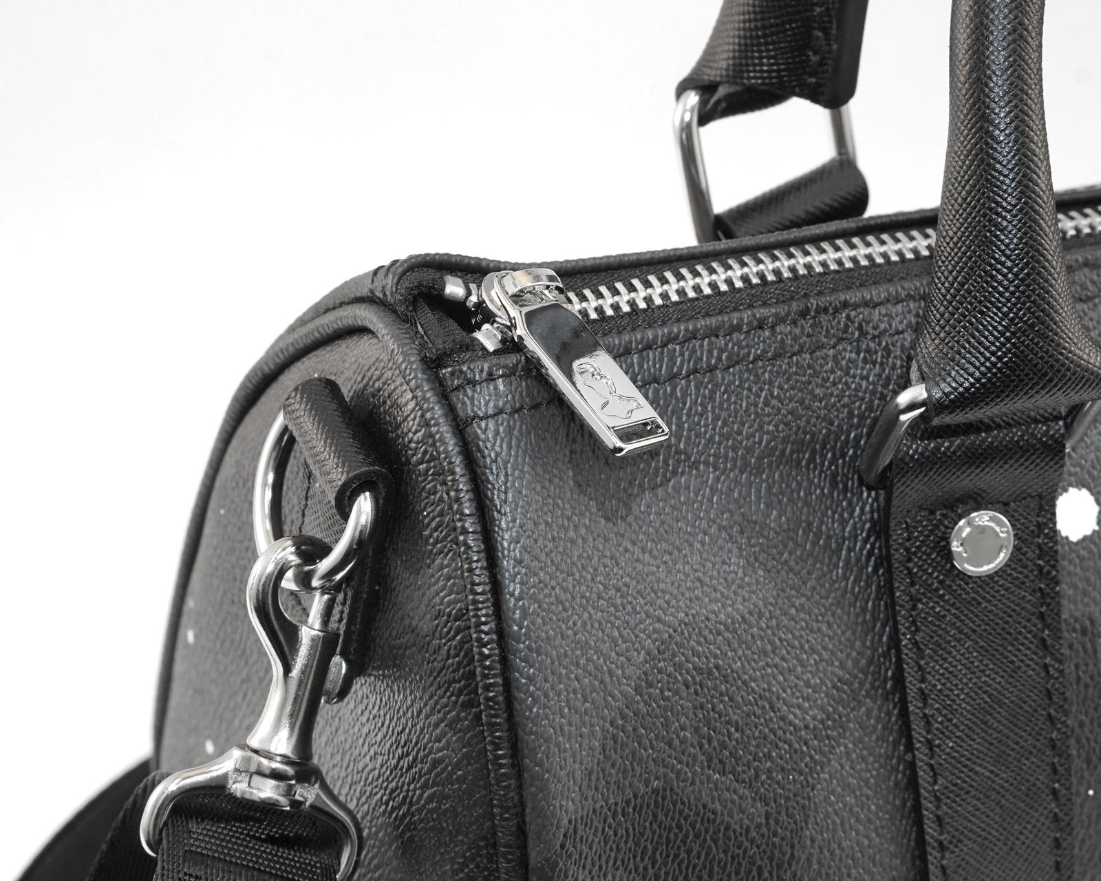 [4月下旬頃入荷予定] ミニボストンバッグ / ブラックカモ