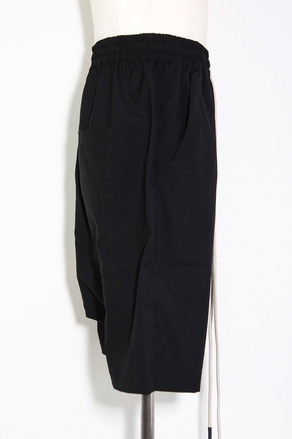 サマーウールサルエルショーツ / Summer Wool Sarouel Shorts / ブラック / ag-11042