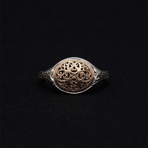 Mediterranean Oval Pinky Ring / GR118