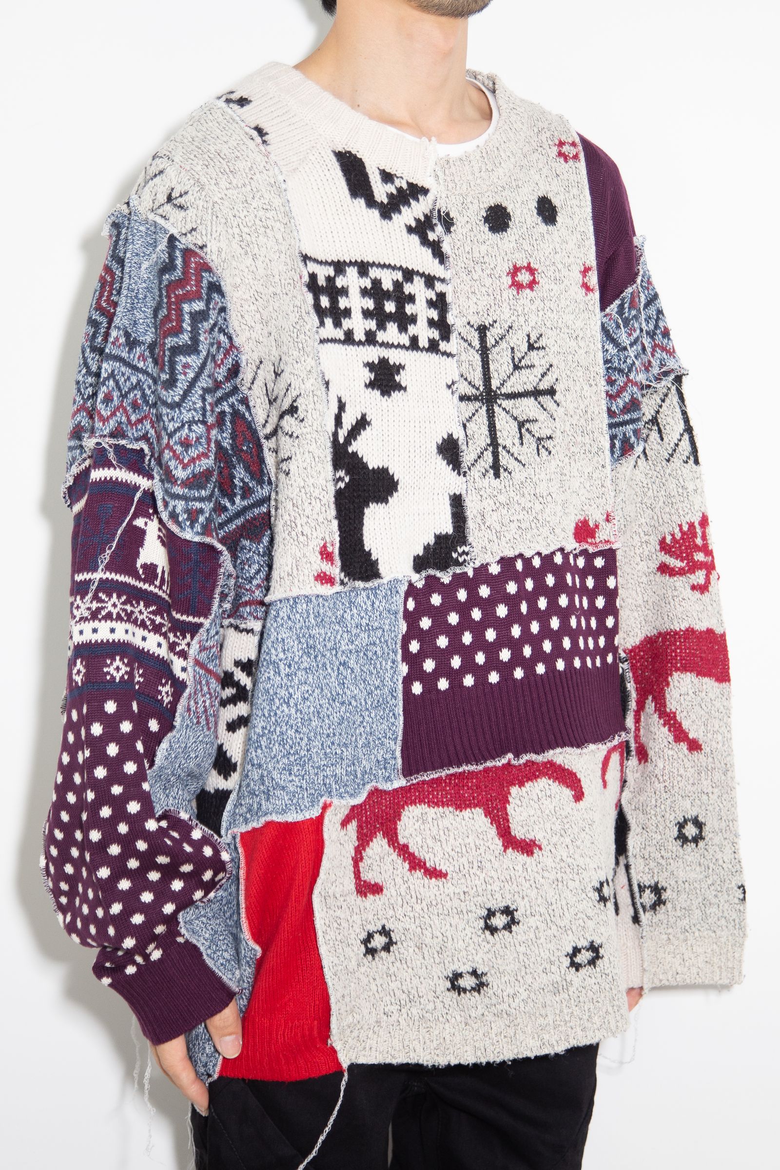 Nordic Patchwork Sweater / A