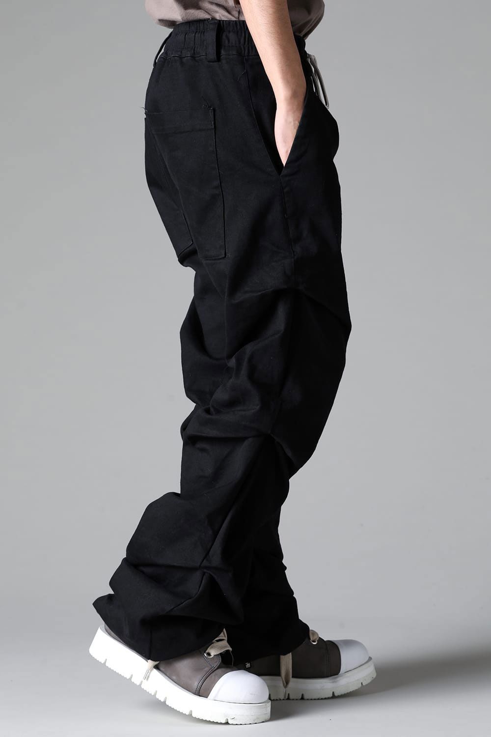 ブーツカットタックパンツ / BOOTS CUT TUCK PANTS / ブラック / ag-8060-2