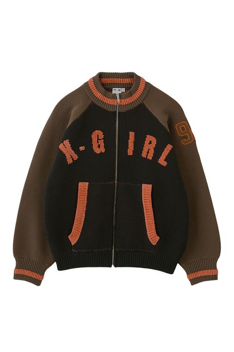 STADIUM KNIT JACKET / ブラウン