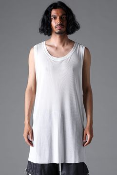 RIB LONG TANK TOP / アイボリー