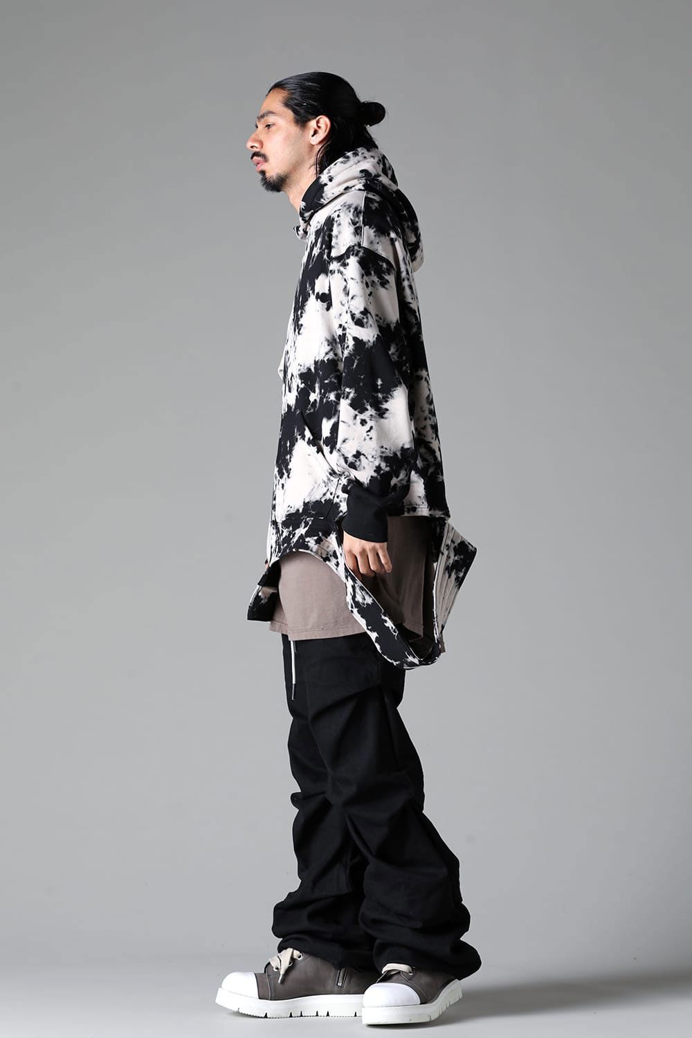 ブーツカットタックパンツ / BOOTS CUT TUCK PANTS / ブラック / ag-8060-2