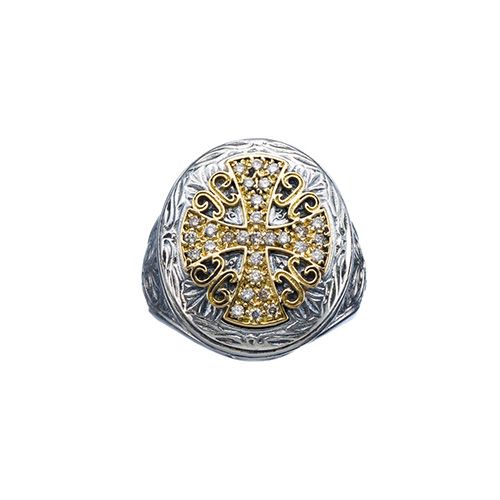 Cross Oval Ring（Diamond） / GR108