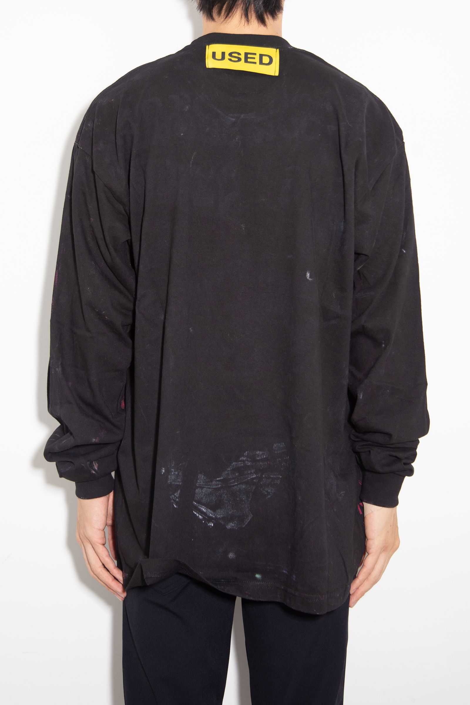 USED LS T- SHIRT  / ブラック 2