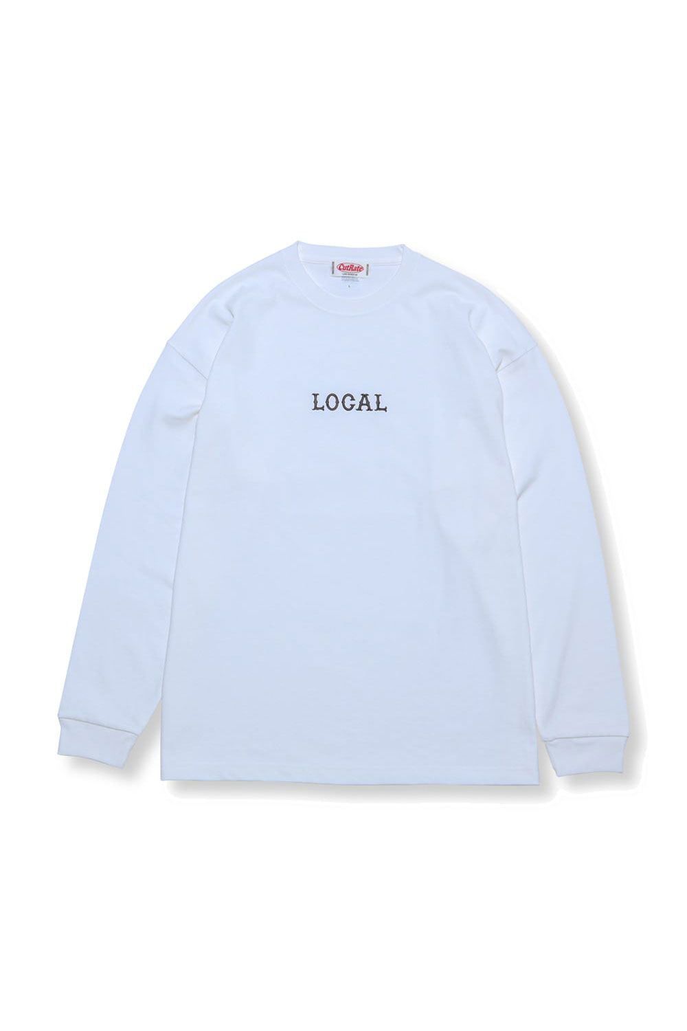 CLASSIC LOCAL LOGO EMBROIDERY L/S TEE / ホワイト