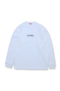 CLASSIC LOCAL LOGO EMBROIDERY L/S TEE / ホワイト