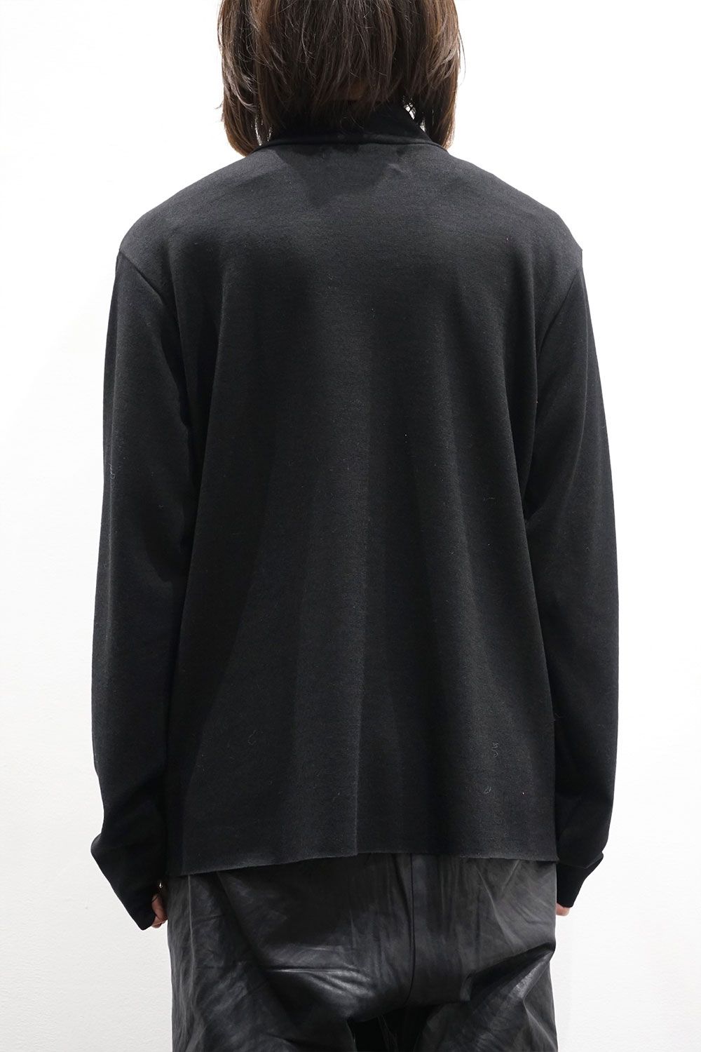 high neck knit pullover