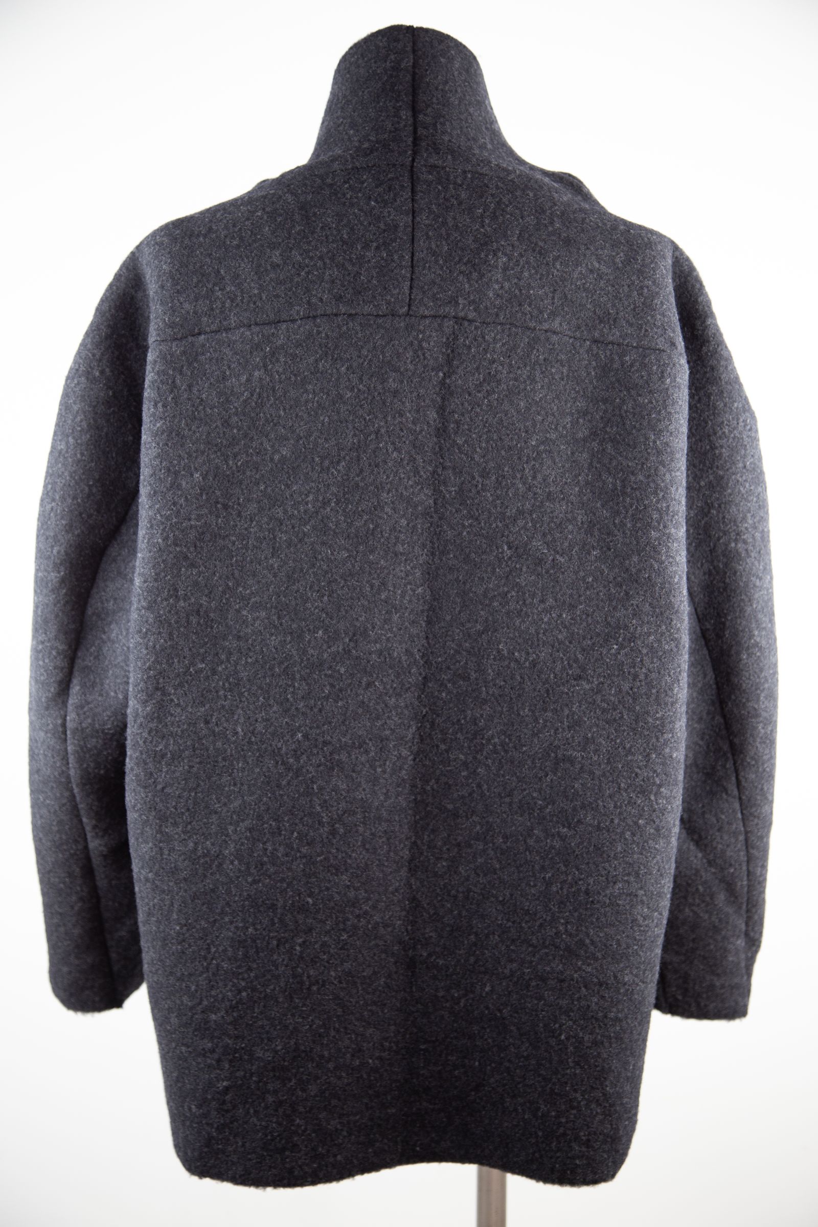 WO FLEECE BOTTLE NECK PULLOVER / ダークグレー