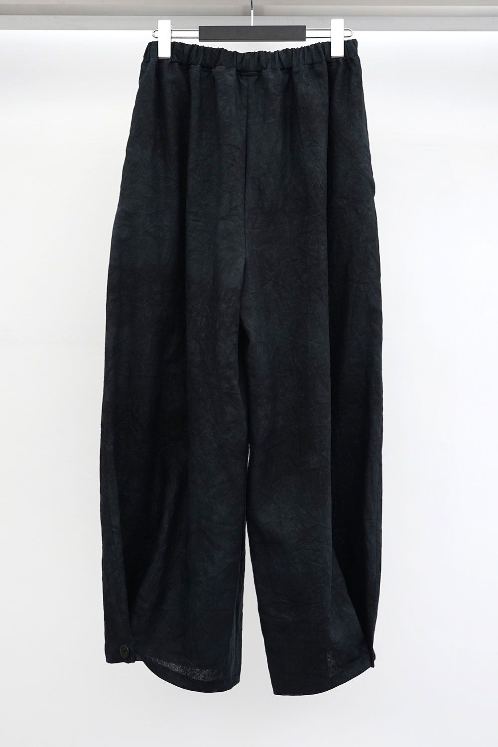 【限定生産】hem button wide easy pants