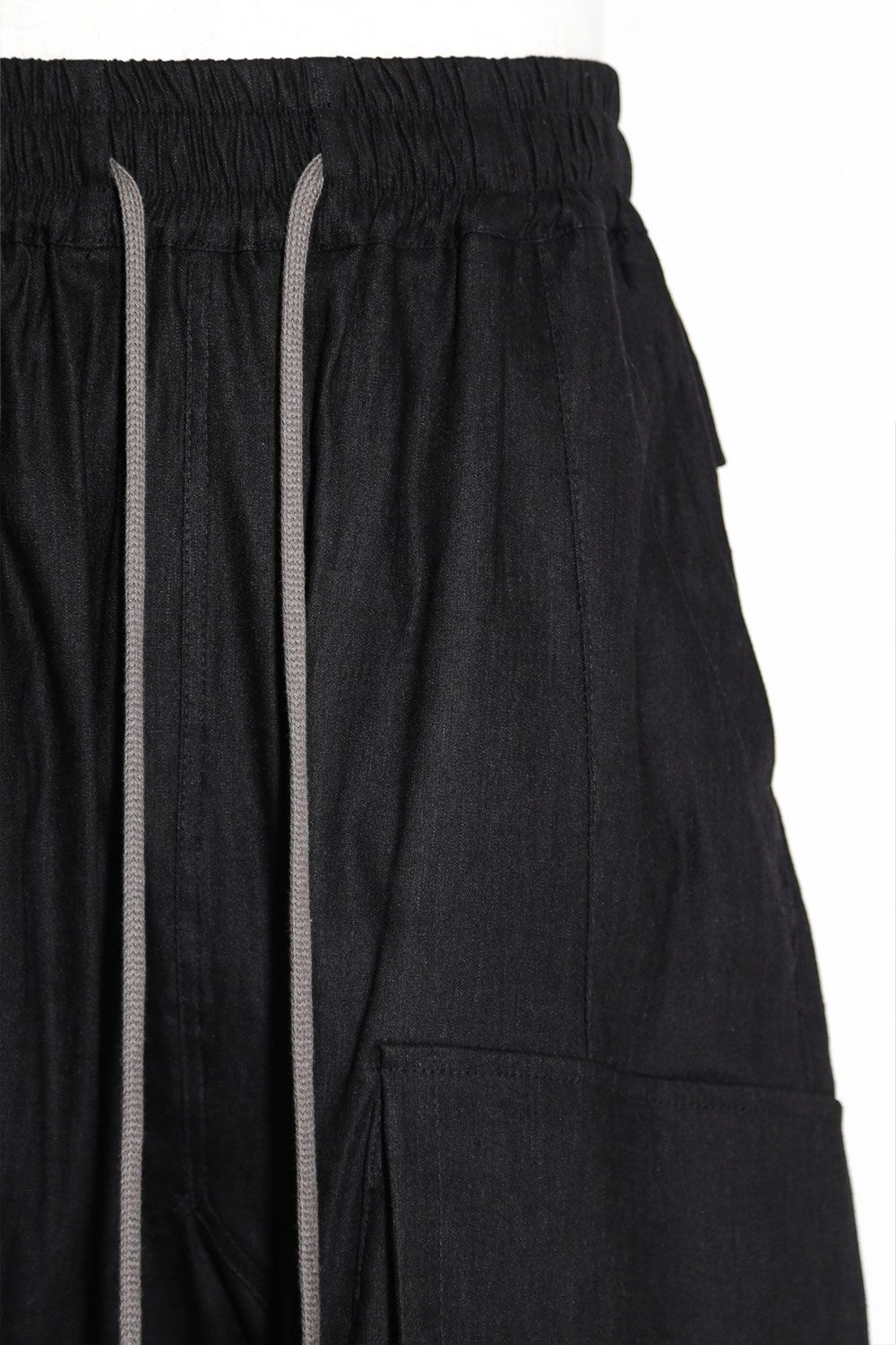 ミリタリーサルエルパンツ / Military Sarouel Long Pants / ブラック / ag-9067
