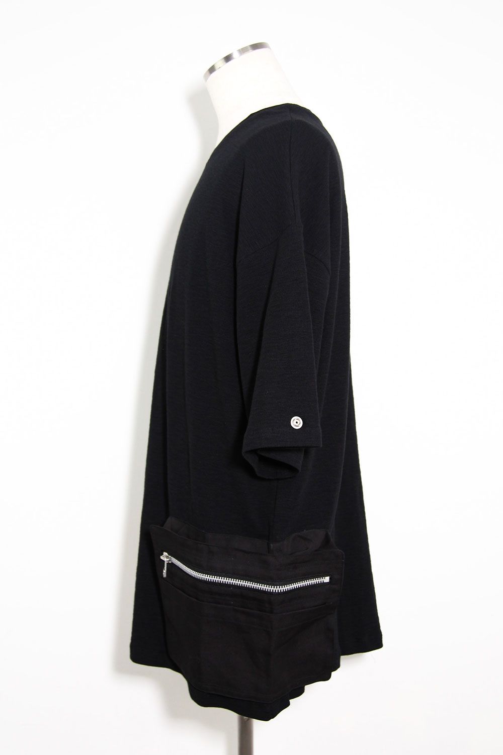 サイドポケットオーバーサイズTシャツ / Side Pocket T-Shirts / ブラック