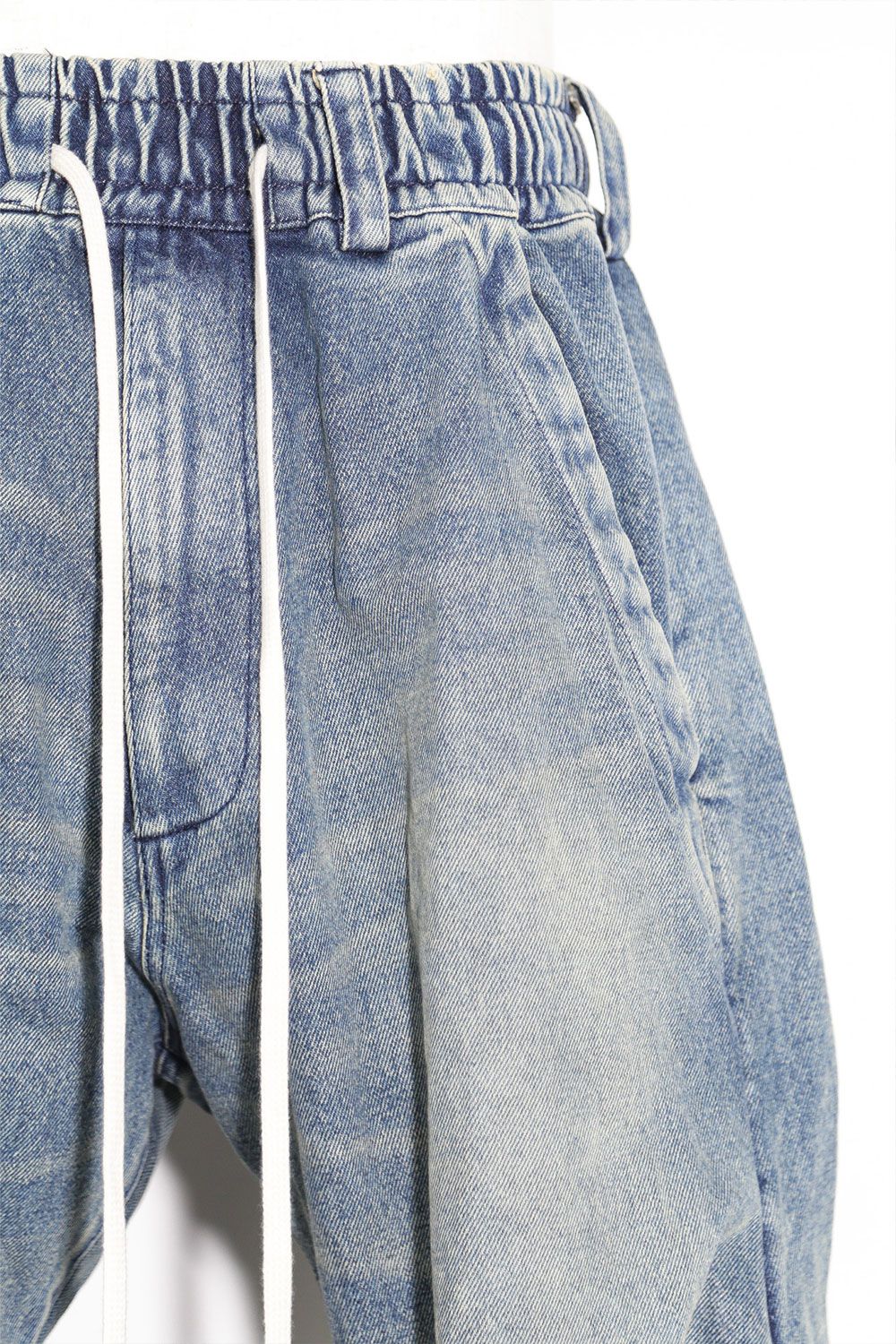 デニムタックスリムバギーパンツ / Denim Tuck Slim Baggy Pants / インディゴブルー / ag-8060