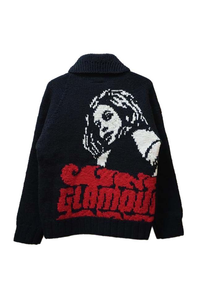 HYSTERIC GLAMOUR - VIXEN GIRL編込 カウチン / ブラック | Tempt