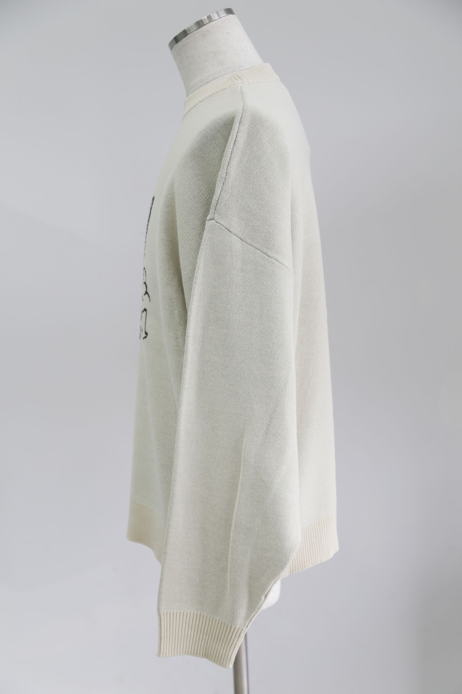 ANGEL JACQUARD KNIT TOP / オフホワイト