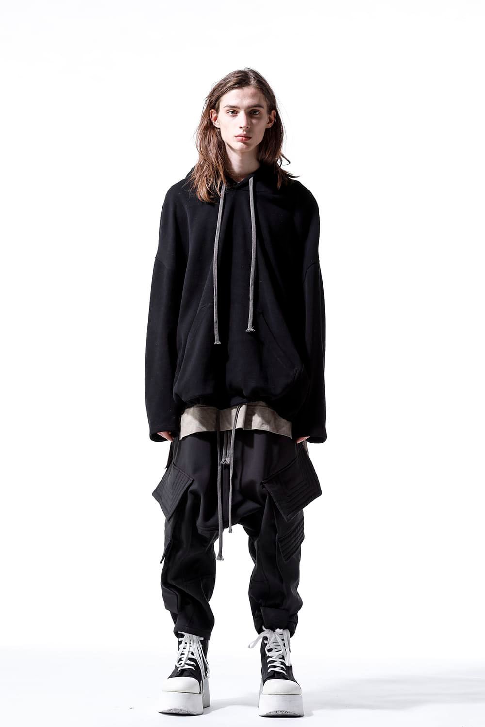 ドルマンフーディーニットプルオーバー / Dolman Hoodie Knit Pullover / ブラック