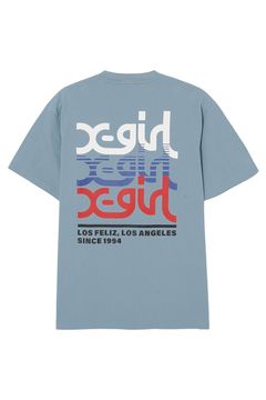 TRIPLE MILLS LOGO S/S TEE / ブルー