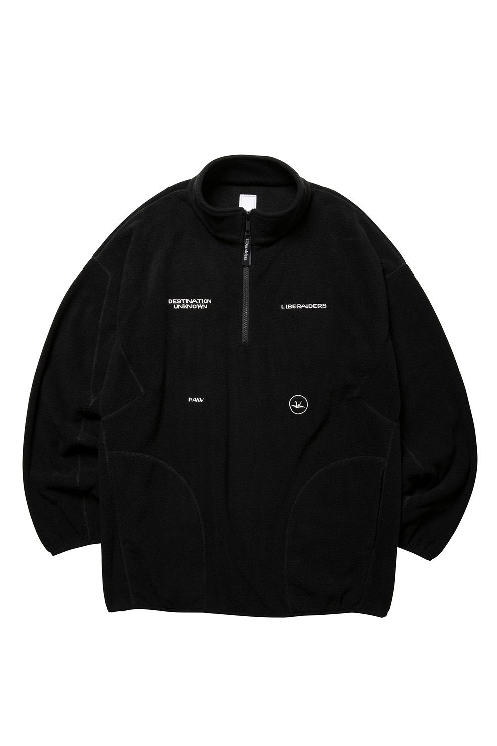 FLEECE HALF ZIP / ブラック