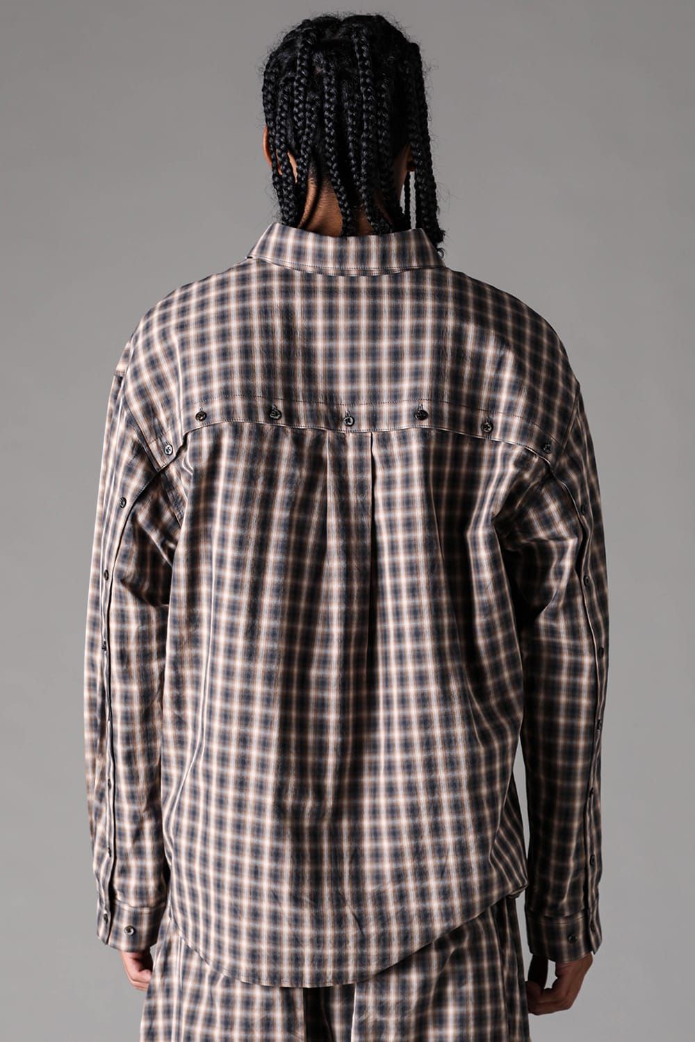 Plaid Back Button Shirts