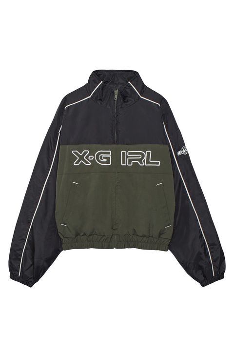 X-girl LOGO EMBROIDERY JACKET / オリーブ