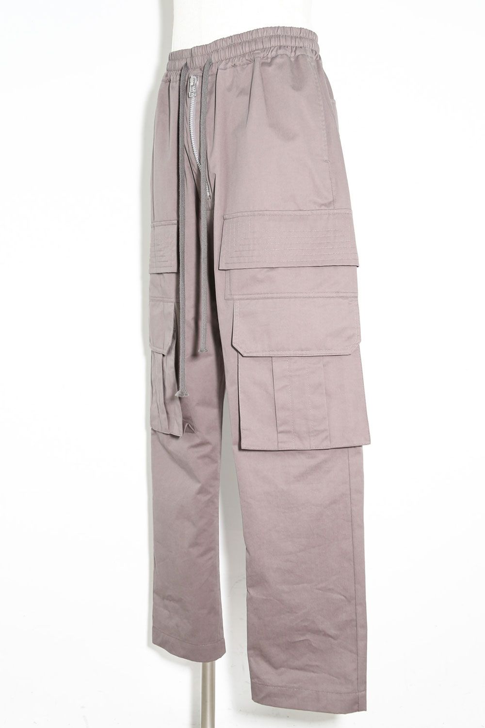 カーゴサルエルイージーパンツ / Front Zip Cargo Sarouel Easy Pants / グレー