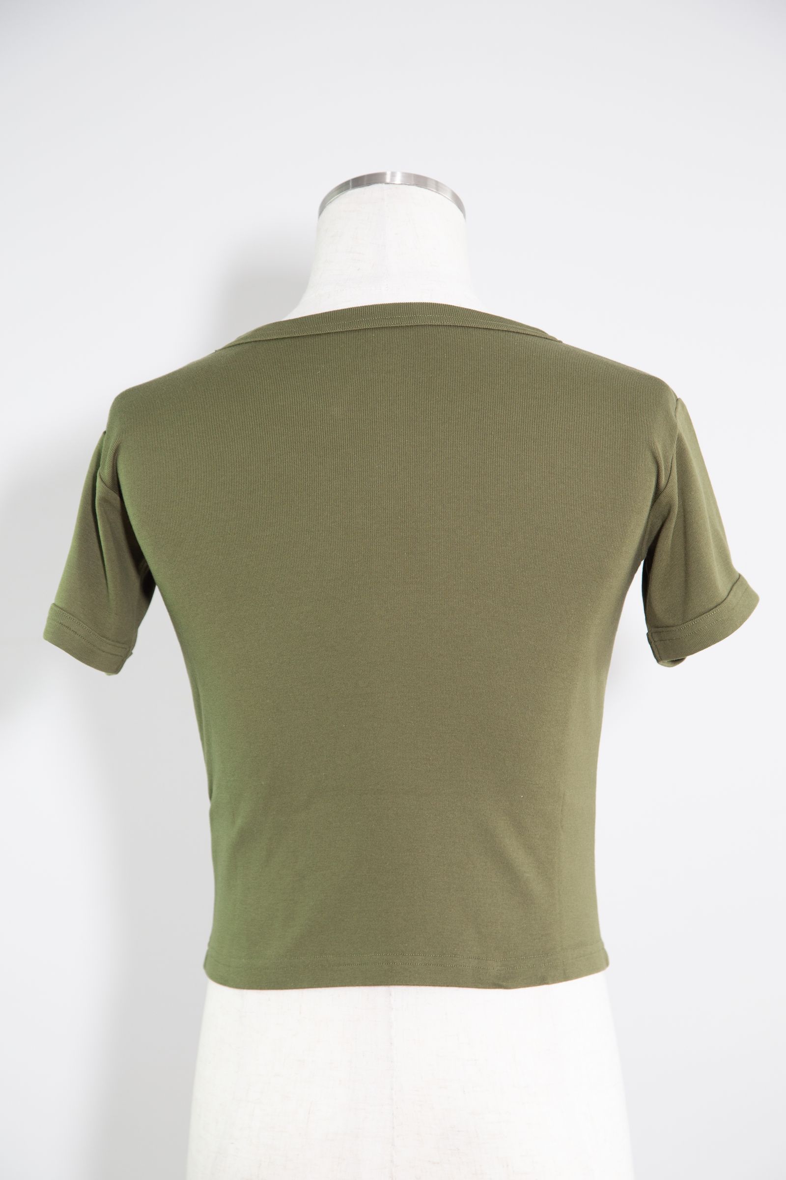 ANGEL FACE PATCH S/S BABY TEE / オリーブ