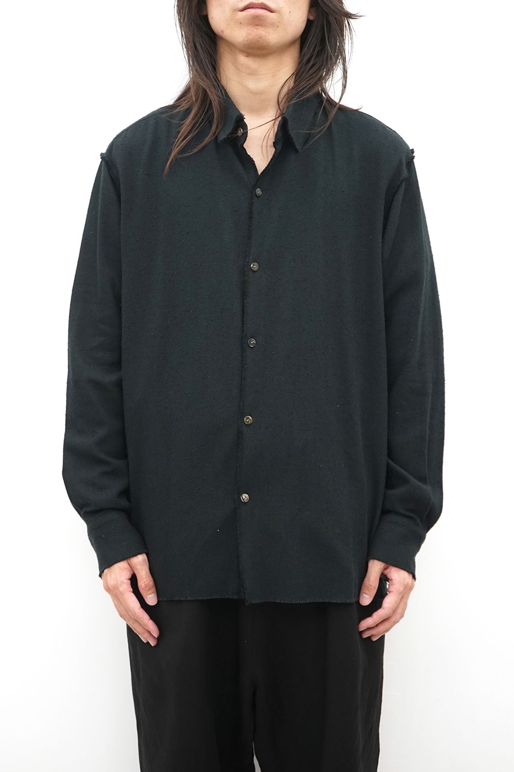 Inside-Out Raw-Edge Shirt