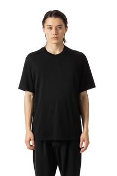 ハイウェットジャージー スリムフィットカットソーS/S / ブラック