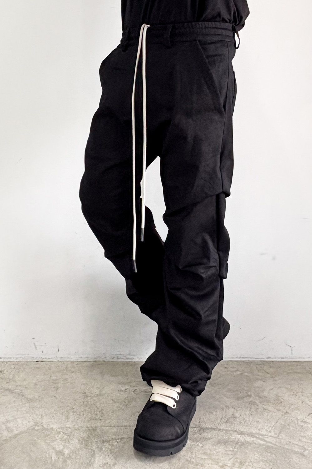 ブーツカットタックパンツ / BOOTS CUT TUCK PANTS / ブラック / ag-8060-2