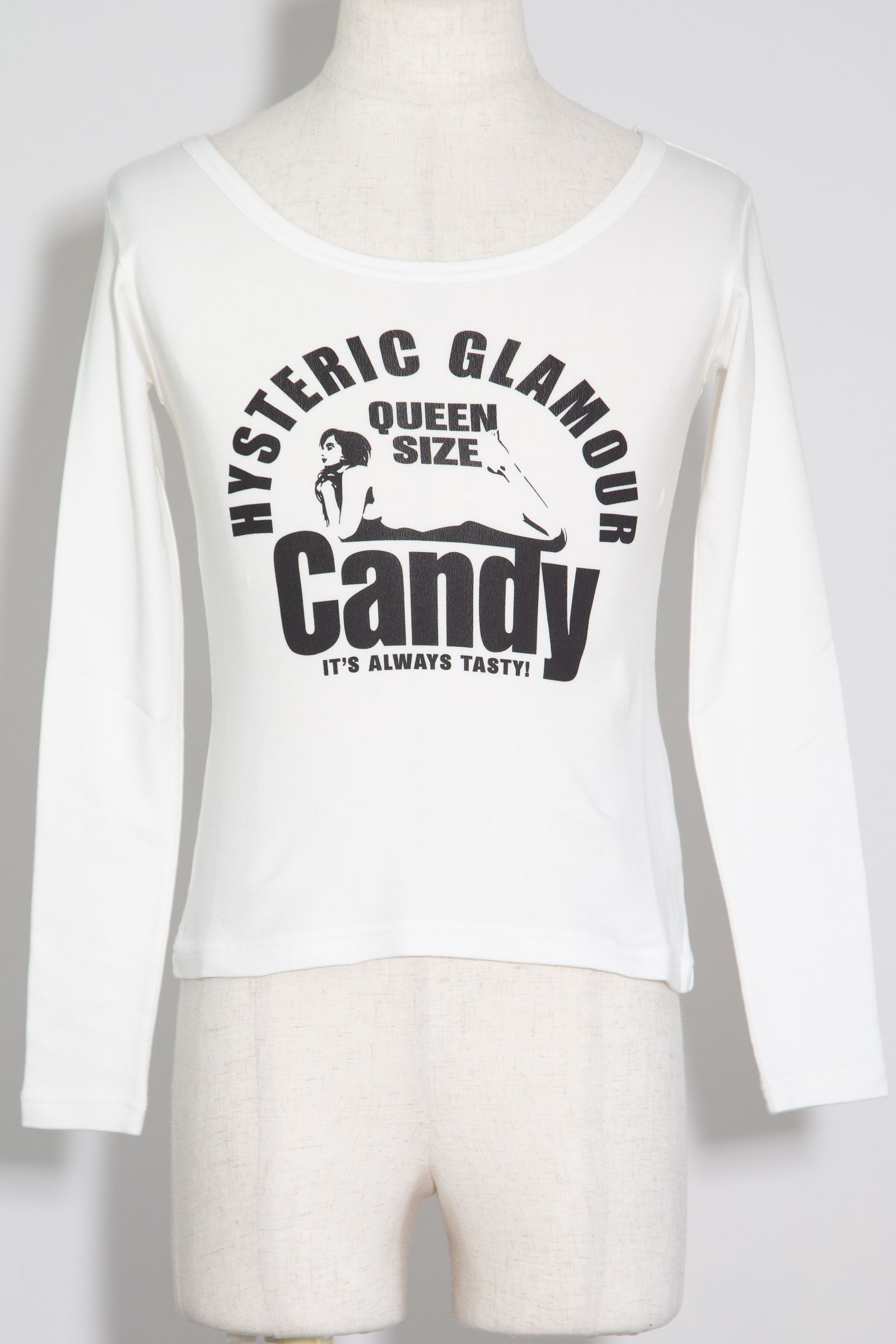 QUEEN SIZE CANDY チビTシャツ / ホワイト