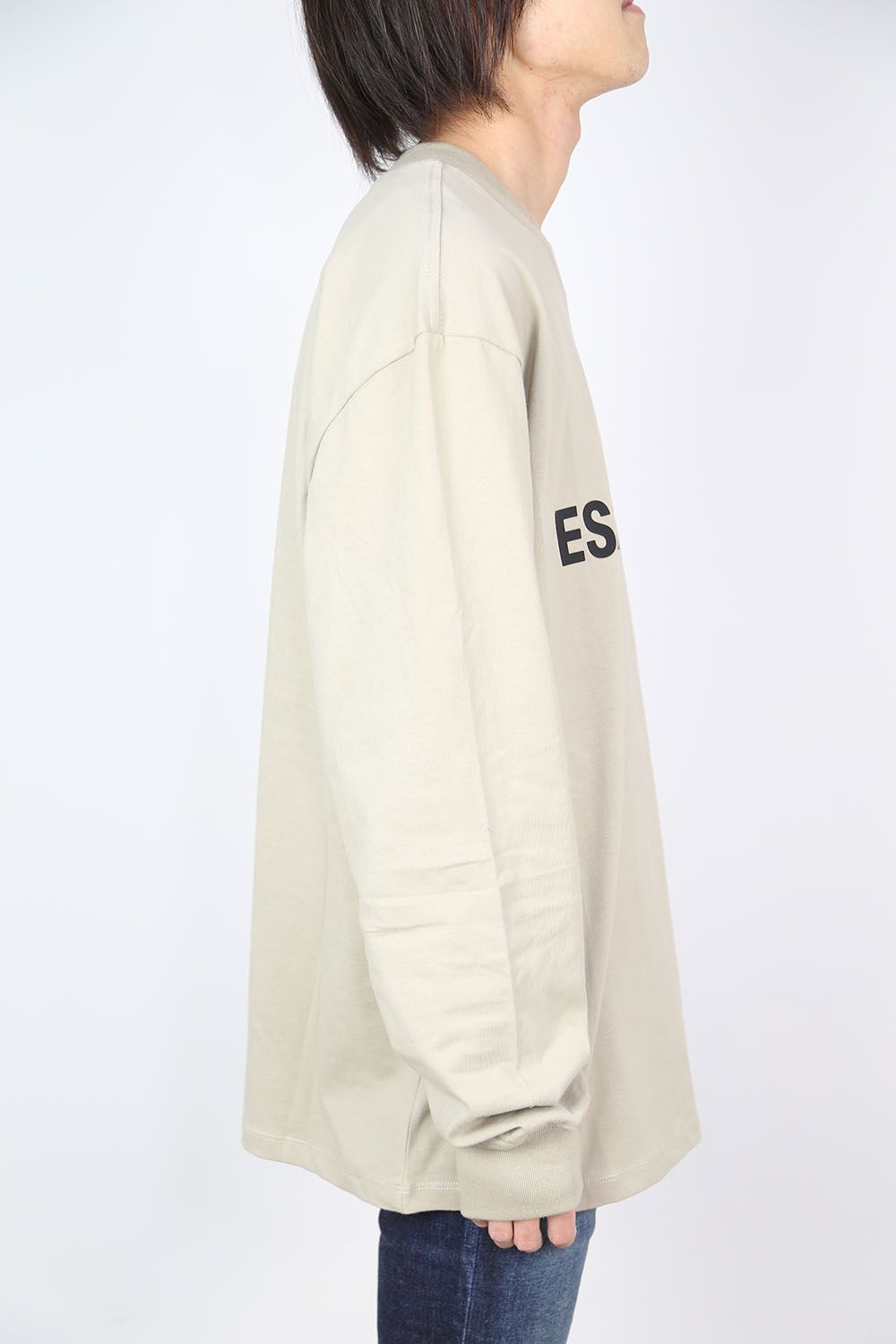 FRONT LOGO L/S TEE / タン