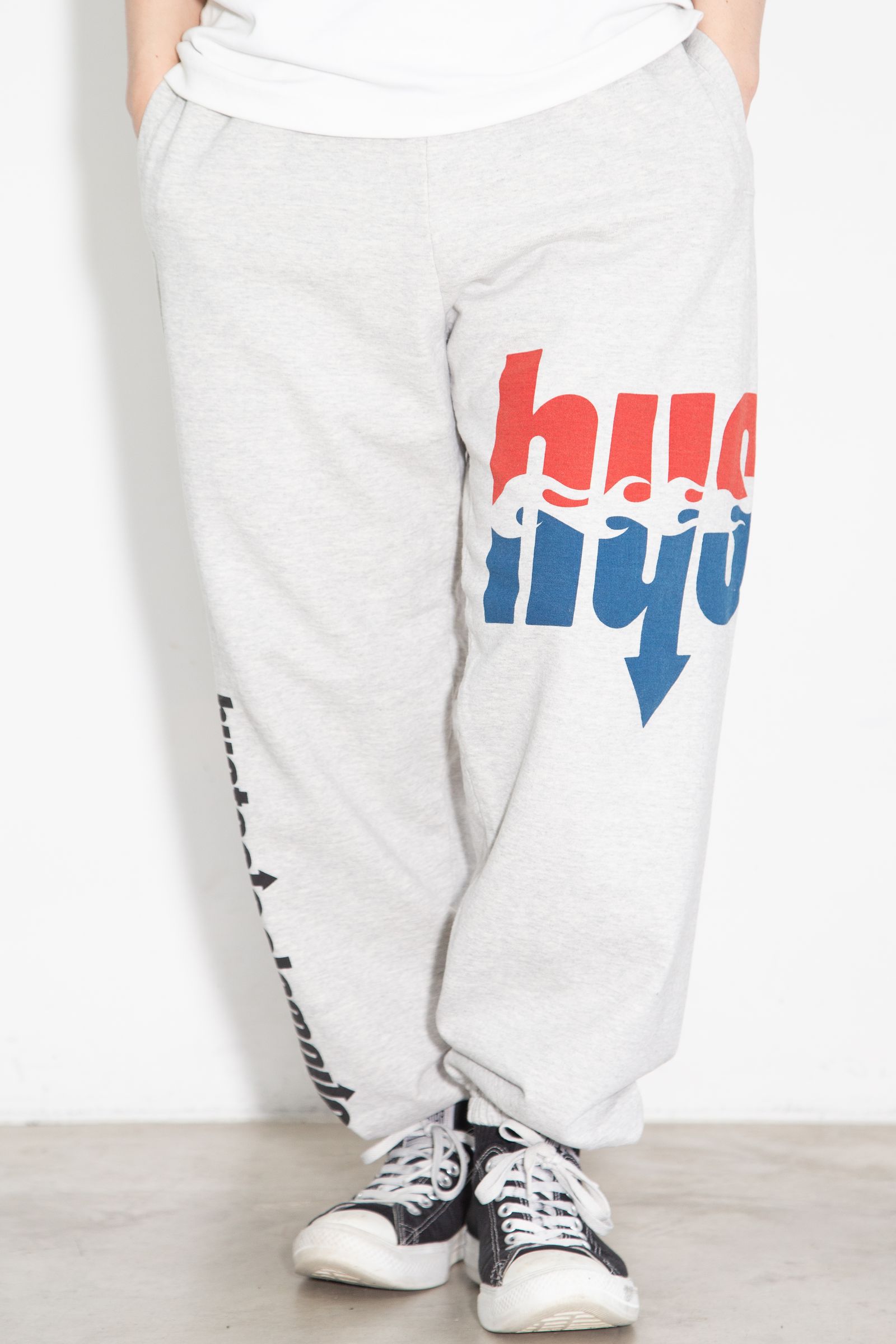 HYS FLARE LOGO スウェットパンツ / グレー