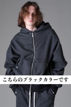 Bonded Zip Hoodie / ブラック