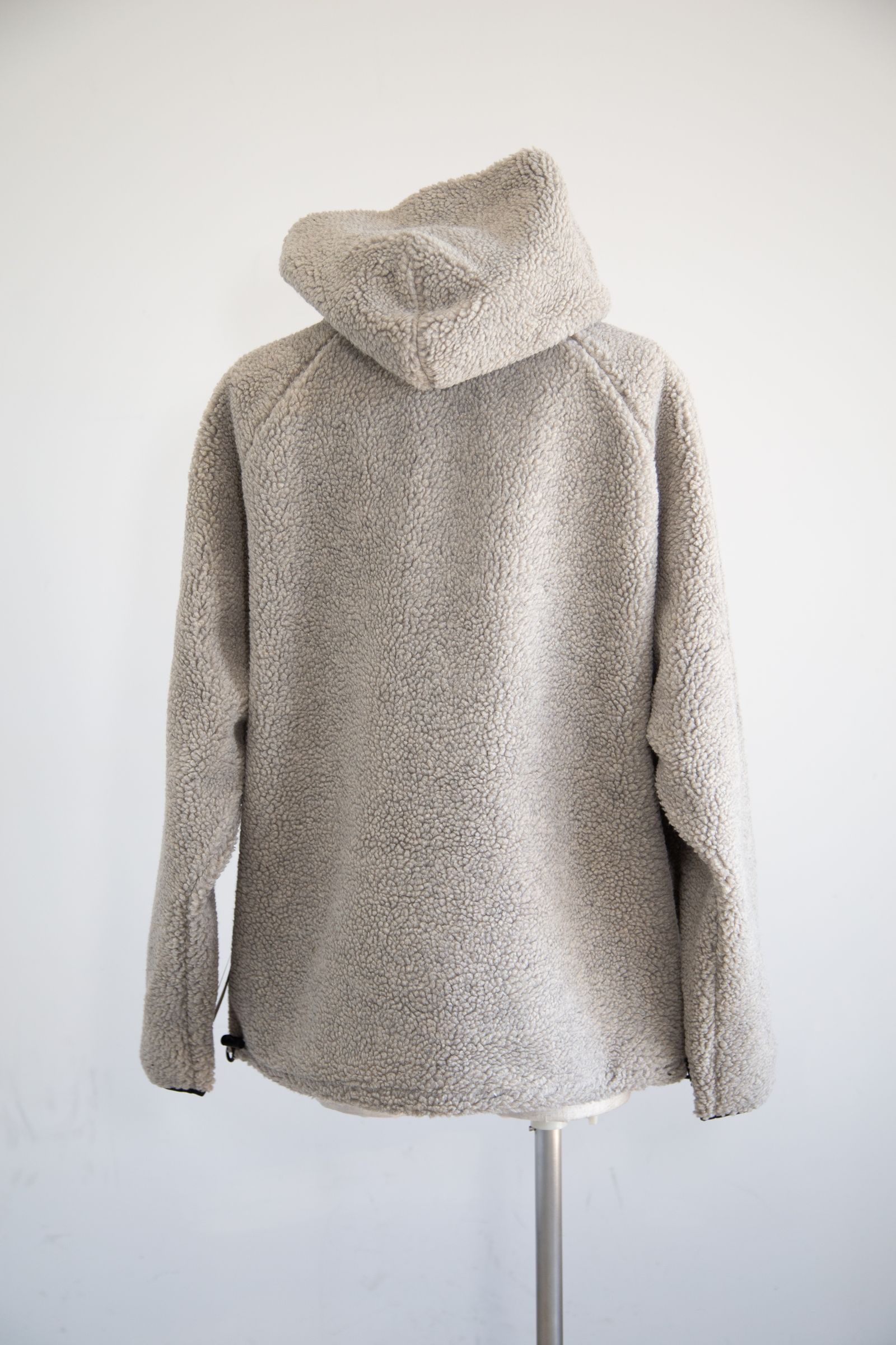 22FW FLEECE HALF ZIP HOODIE JACKET / ダークオートミール