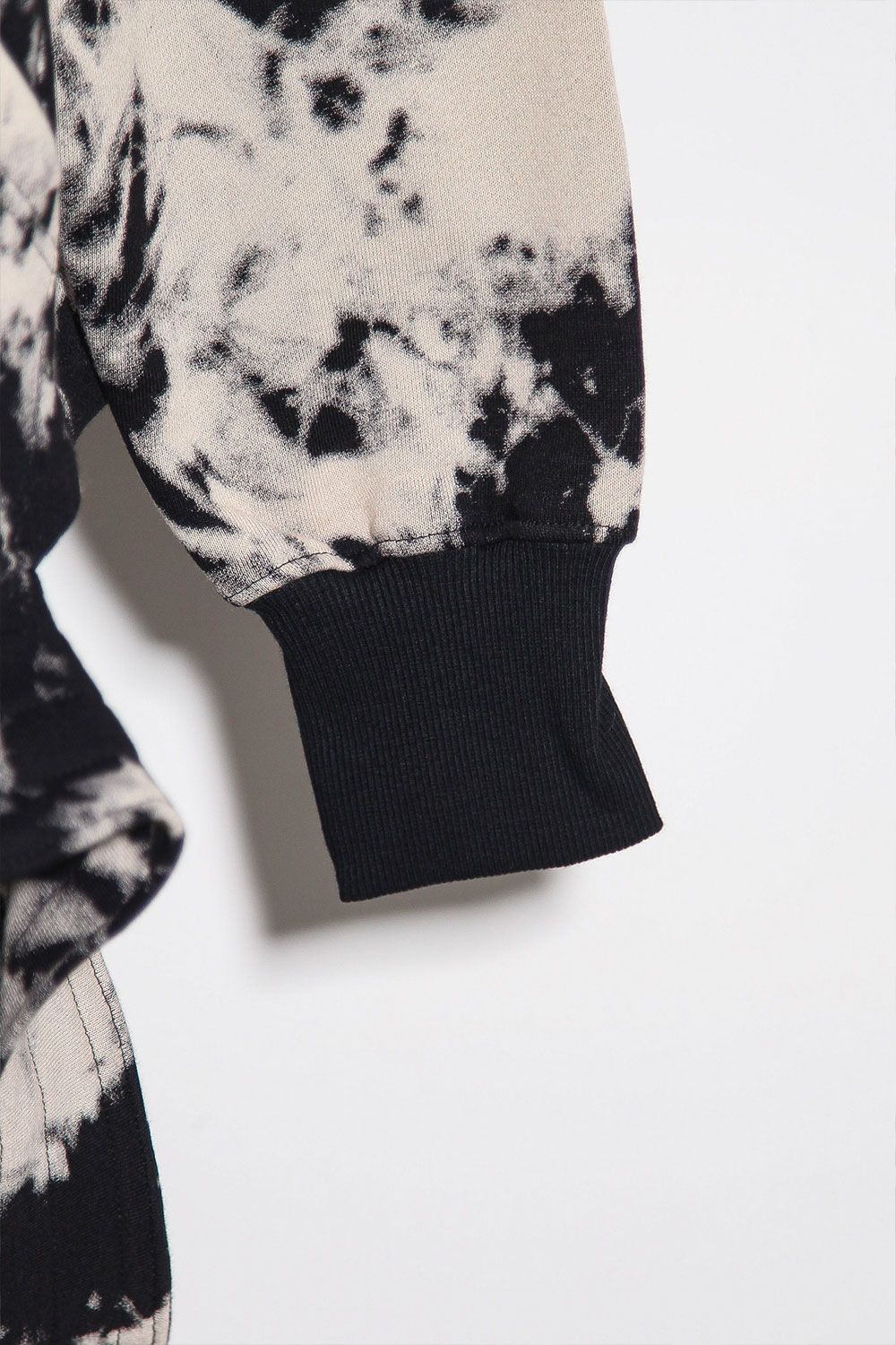 アシンメトリーフーディー / ASYMMETRY HOODED / ブラック×アイボリー / ag-12082