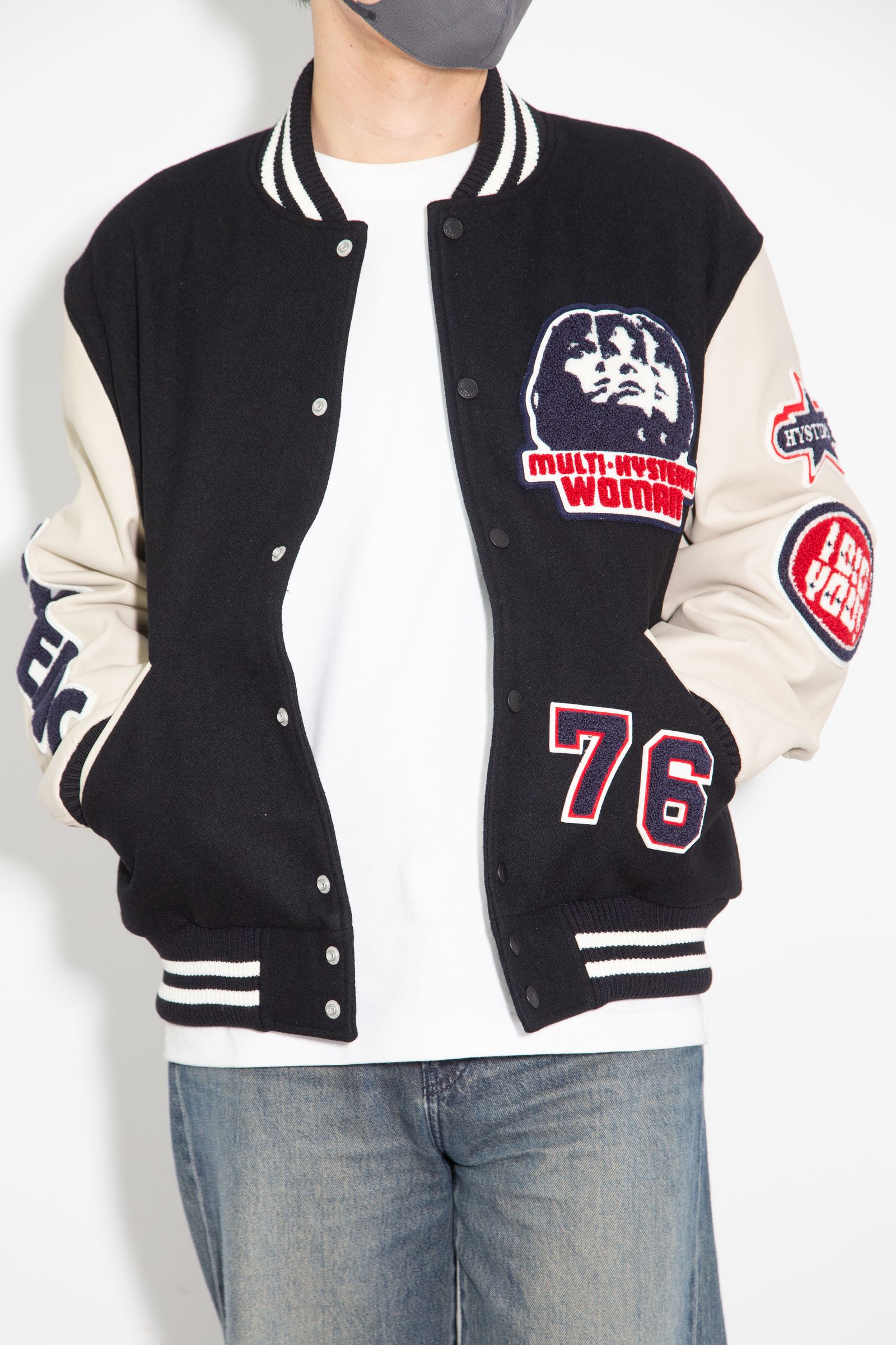 SPEAK NO EVILワッペン スタジャン / ブラック