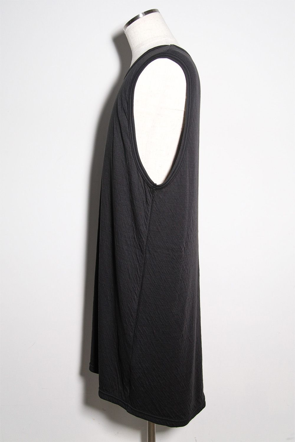 [ラスト1点 サイズ3] Double Gauze Long Tank Top / ダークグレー