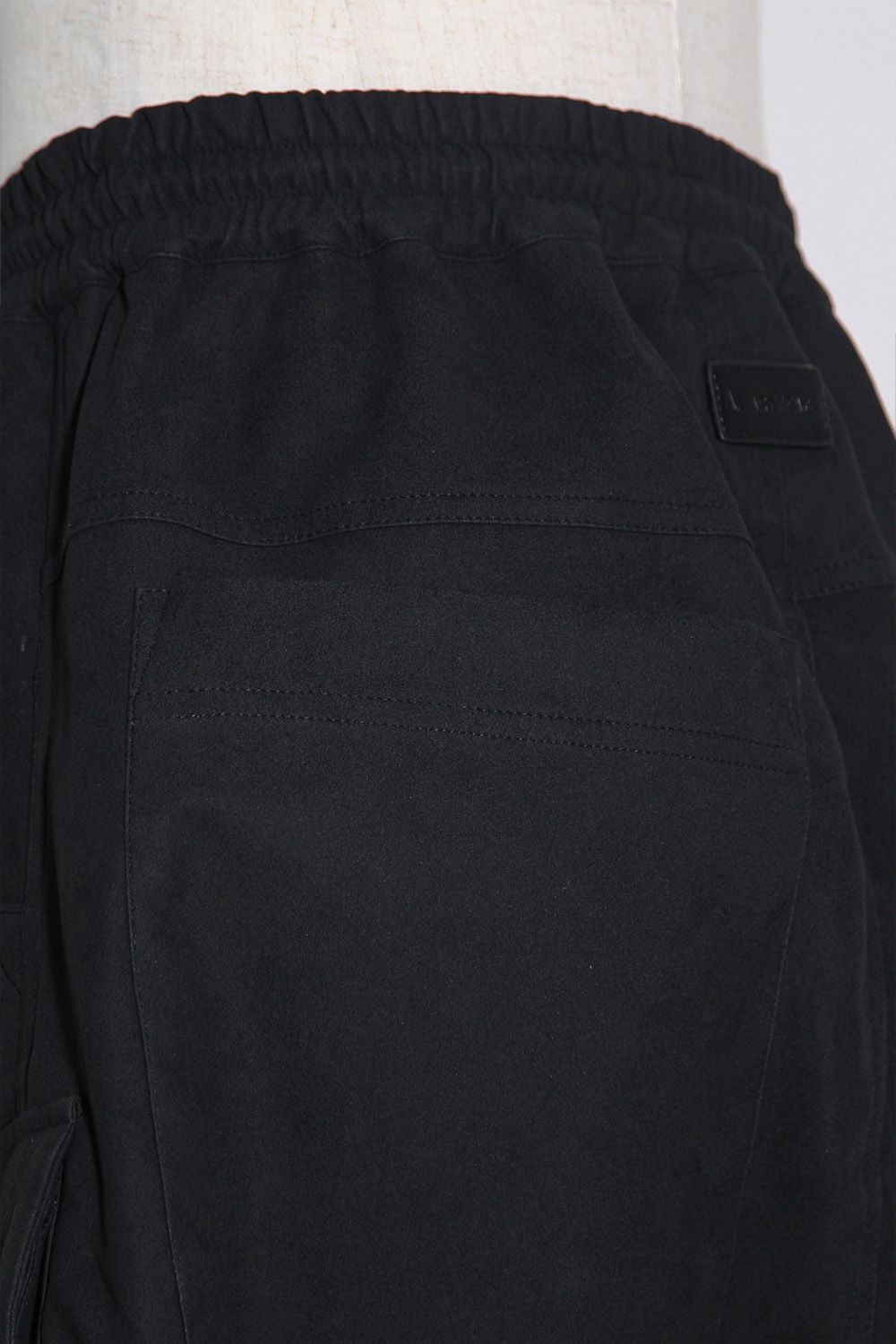 レイヤードブーツカットパンツ / LAYEDER BOOTS CUT / ブラック / ag-12009