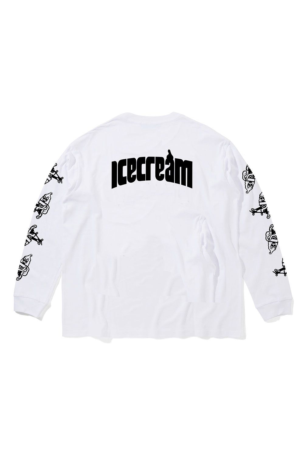 【ICECREAM】COTTON L/S T-SHIRT ICECREAM / ホワイト