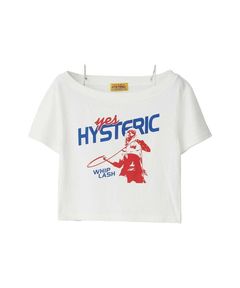 WHIP LASH ショート丈Tシャツ / ホワイト