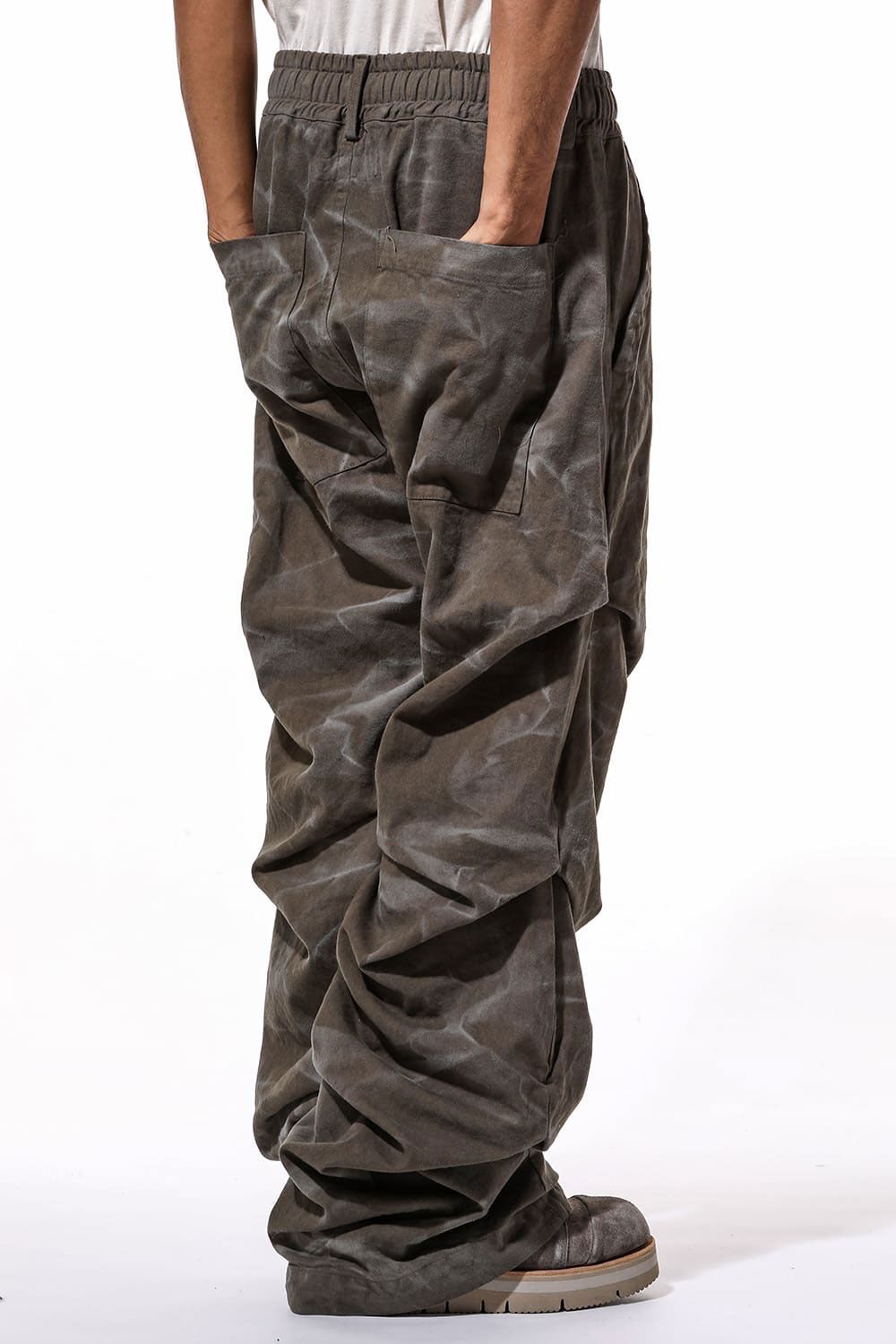 Vintage Dyed Tuck Buggy Pants / カーキ