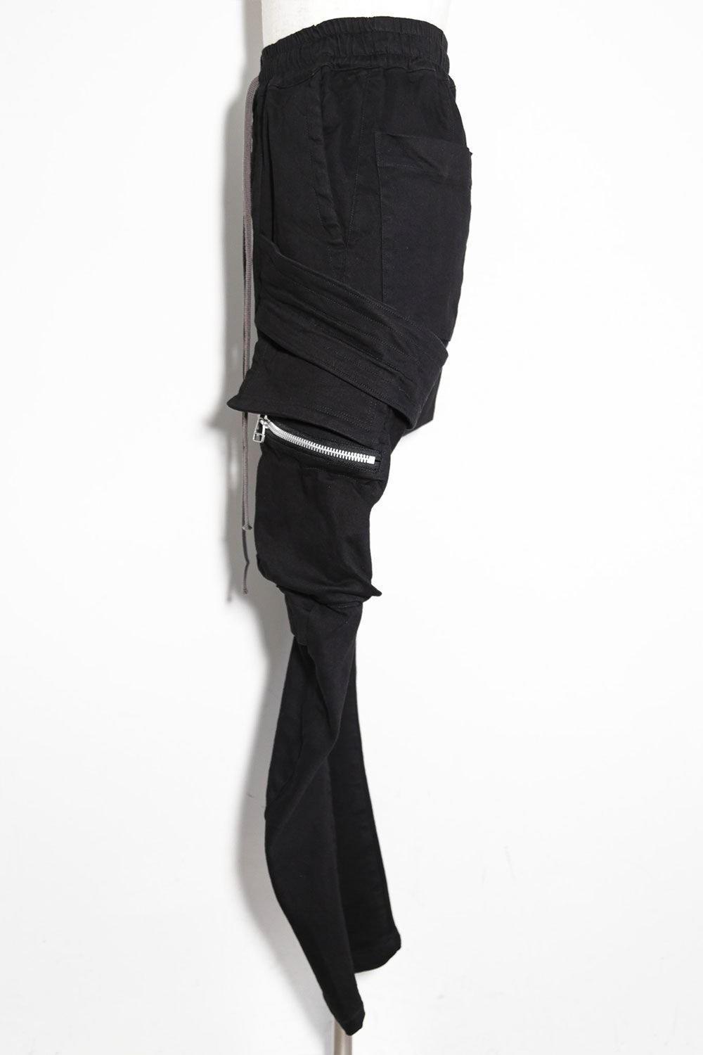 サルエルカーゴスキニーデニム / Denim Cargo Sarouel Skinny / ブラック / ag-6036-1
