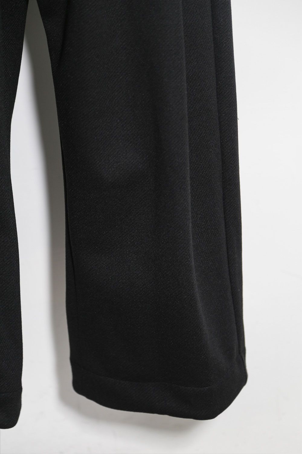 ニットタックワイドパンツ / Knitted Tuck Wide Pants / ブラック / ag-10032-2