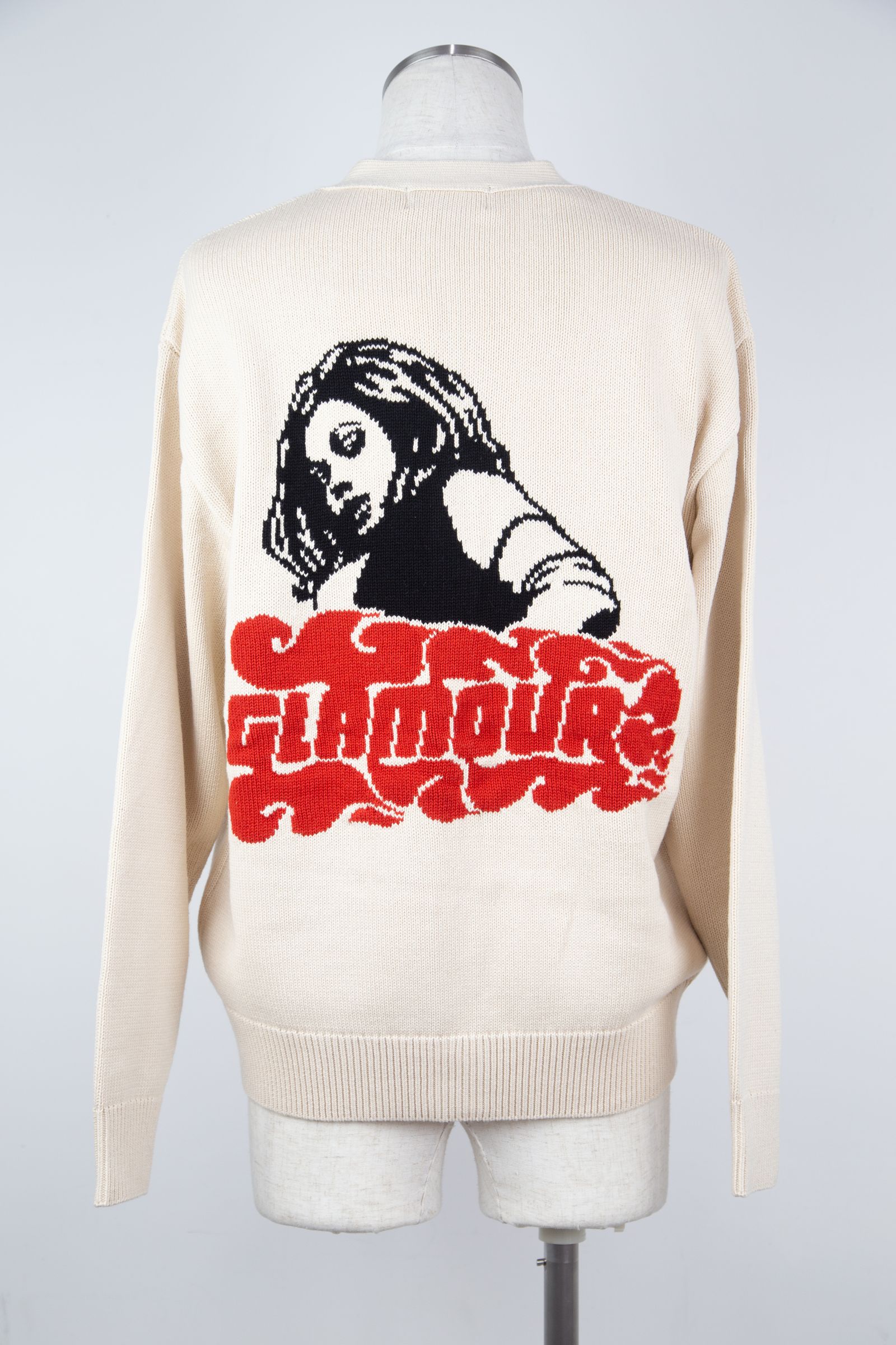 HYSTERIC GLAMOUR - VIXEN GIRL編込 カーディガン / ブラック | Tempt