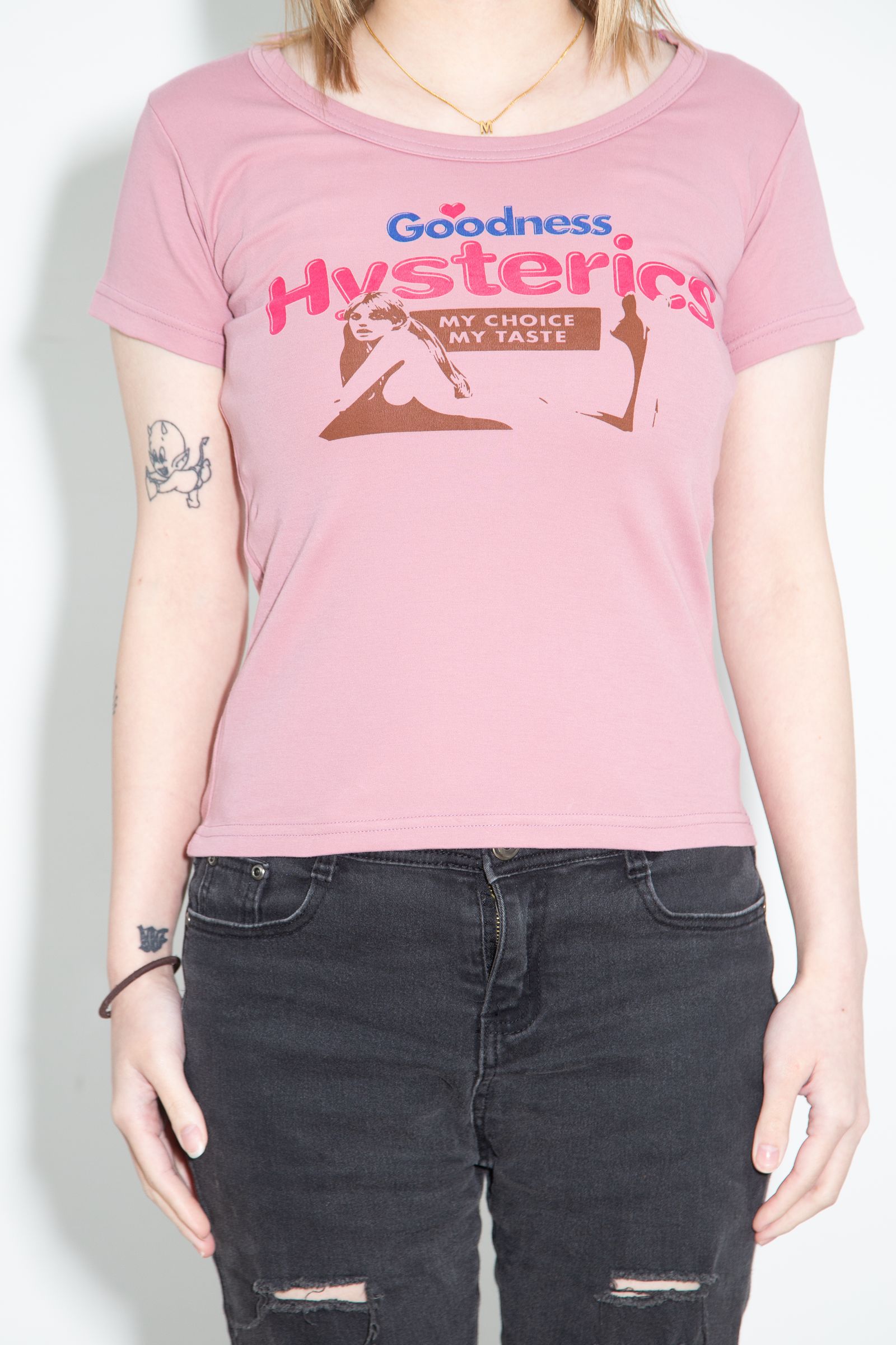 GOODNESS チビTシャツ / ピンク