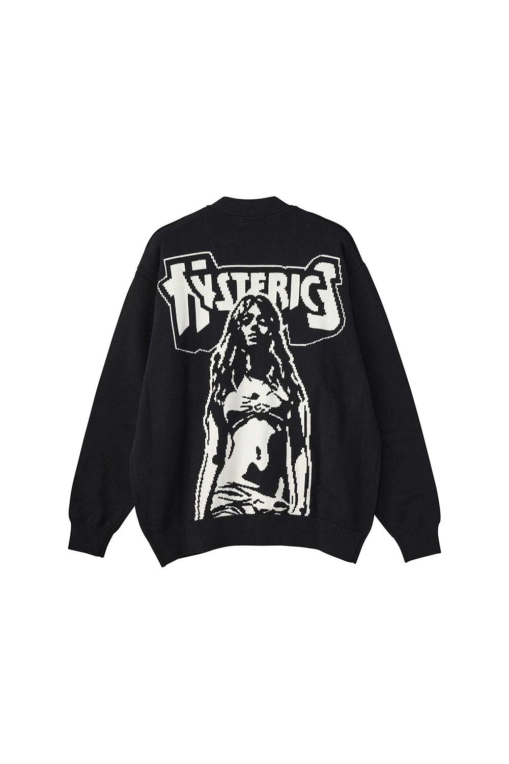 k*a様 Hysteric Glamour カーディガン XL ブラック HYSTERIC GLAMOUR ヒステリックグラマー 02243ND02 WOMAN BANANA編込